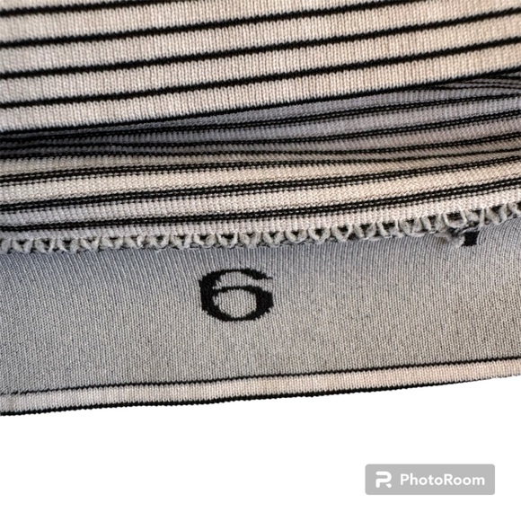 Lululemon Swiftly Tech Racerback Tank Top Striped Black White - Picture 6 of 6